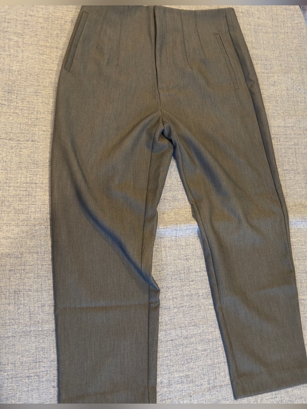 stradivarius Women's Grey Tailored Pants